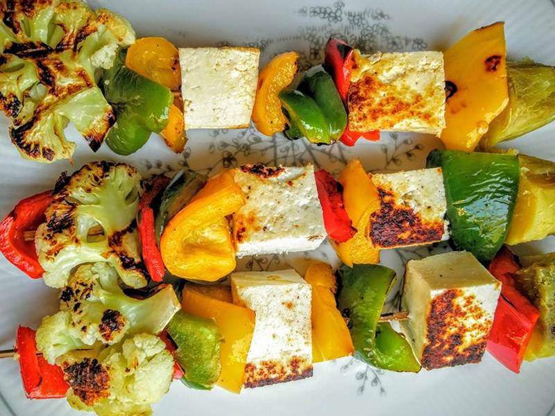 Paneer tikka with Veggies Recipe